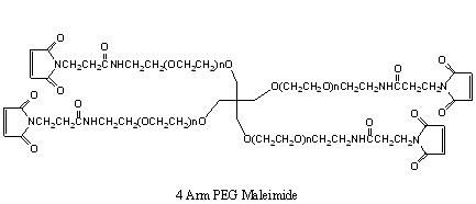 四臂聚乙二醇-馬來酰亞胺 4 arm PEG-Maleimide