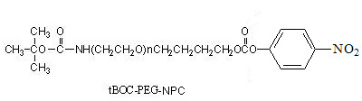 tBOC-氨基-PEG-對硝基苯基碳酸酯 tBOC-NH-PEG-Nitrophenyl Carbonate