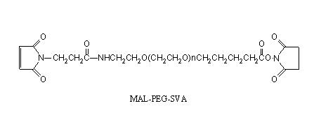 馬來酰亞胺-PEG-戊酸琥珀酰亞胺酯 Maleimide-PEG-SVA