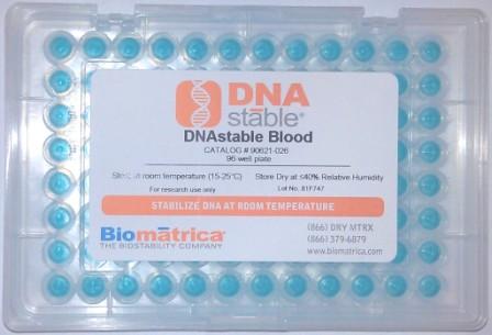 DNAstable(R) Blood  血液DNA室溫保存穩定劑